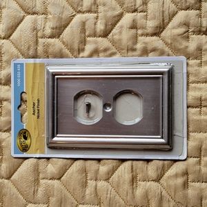 Hampton Bay Nickle Finish Ascher Wall Plate